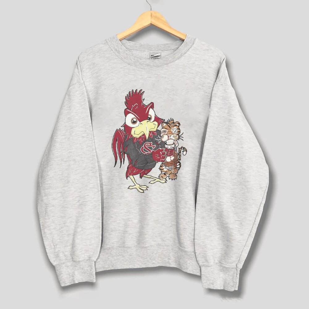 Vintage University of South Carolina Gamecocks Sweatshirt, Retro NCAA Gamecocks